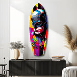 Shadowed Vigilante Glass Wall Art