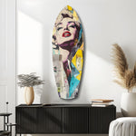 Blonde Silver-Screen Icon Glass Wall Art