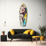 Blonde Silver-Screen Icon Glass Wall Art