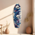 Midnight Skull Nocturnal Shadows Glass Wall Art