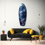 Midnight Skull Nocturnal Shadows Glass Wall Art