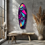 Addicted to Surfing Glass Wall Art