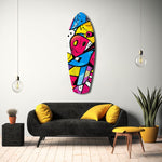 Colors of Geometry Glass Wall Art