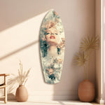 Floral Madonna Glass Wall Art