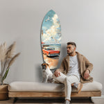 Timeless by the Sea Glass Wall Art