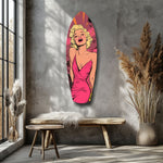 Blonde Silver-Screen Icon Glass Wall Art