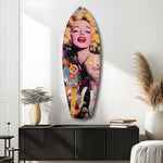 Blonde Silver-Screen Icon Glass Wall Art