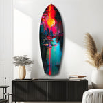 Dark City Glass Wall Art