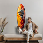 Lion Pride V7 Glass Wall Art