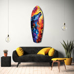 Alone Wolf V4 Glass Wall Art
