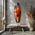 London Phone Booth Glass Wall Art