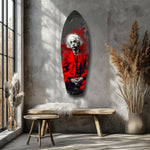 Wild-Haired Genius Mood V2 Glass Wall Art
