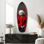 Wild-Haired Genius Mood V2 Glass Wall Art