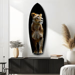 Lioness Glass Wall Art