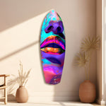 Colorful Lips V14 Glass Wall Art