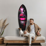 Colorful Lips V16 Glass Wall Art