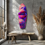 Colorful Lips V17 Glass Wall Art