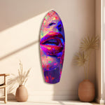 Colorful Lips V17 Glass Wall Art