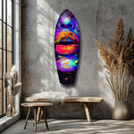 Colorful Lips V18 Glass Wall Art