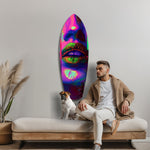 Colorful Lips V19 Glass Wall Art