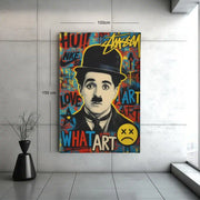 Charlie Chaplin Canvas Schilderij