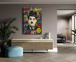 Charlie Chaplin Canvas Schilderij