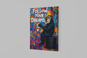 Graffiti Aap Canvas Schilderij | Follow Your Dreams