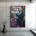 Graffiti Aap Canvas Schilderij | Follow Your Dreams