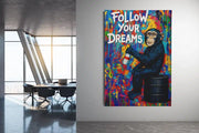 Graffiti Aap Canvas Schilderij | Follow Your Dreams