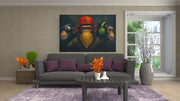 De Drie Apentrots Canvas Schilderij