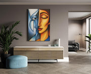Vrouwelijke harmonie Canvas Schilderij