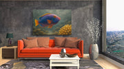 Koraalrif en Vis Canvas Schilderij