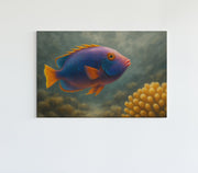 Koraalrif en Vis Canvas Schilderij