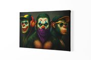 Street Art Apen Canvas Schilderij