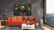 Street Art Apen Canvas Schilderij