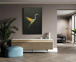 Reiger Vogel Canvas Schilderij