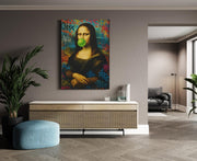 Mona Lisa Street Art Canvas Schilderij