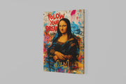 Graffiti Mona Lisa Canvas Schilderij
