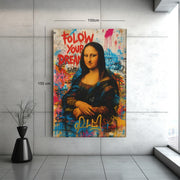 Graffiti Mona Lisa Canvas Schilderij