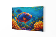 Kleurrijke Zee Vis Canvas Schilderij