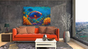 Kleurrijke Zee Vis Canvas Schilderij