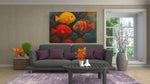 Kleurrijke Vissen Moderne Canvas Schilderij