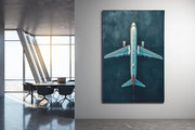 Vliegtuig Canvas Schilderij