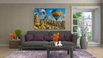 Luchtballonnen Cappadocië Canvas Schilderij