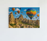 Luchtballonnen Cappadocië Canvas Schilderij