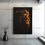 Gouden Leeuw Canvas Schilderij