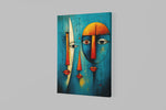 Twee Gezichten Canvas Schilderij