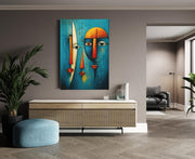 Twee Gezichten Canvas Schilderij