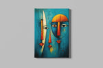 Twee Gezichten Canvas Schilderij
