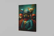 Stoere honden Canvas Schilderij